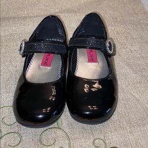Black Patten Leather Party Shoe